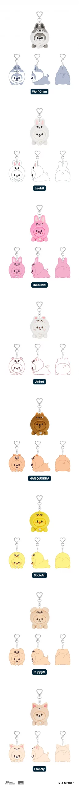 [Pré-commande] Stray Kids "dominATE : celebrATE" MD (SKZOO KEYRING LYING Ver.) – Image 2